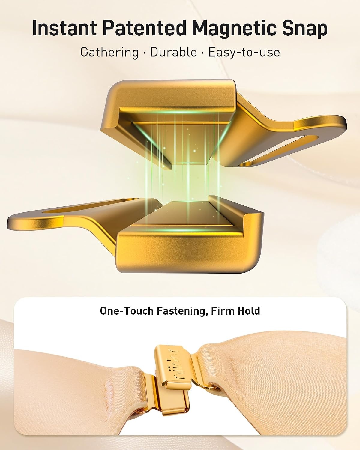 image:imageNiidor Magnetic Adhesive Bra Strapless Sticky Invisible Push up Bra for Backless Dress with Gift Storage BoxSkin