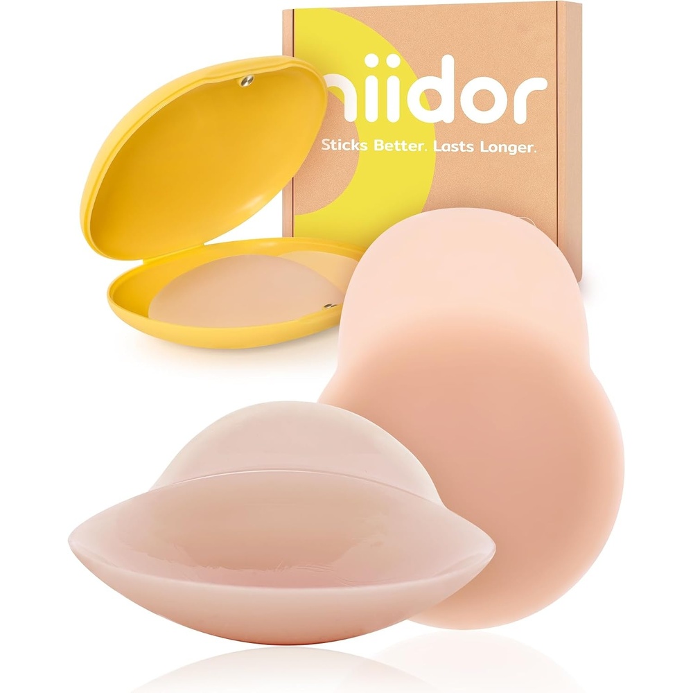 image:imageNiidor Nipple Covers for Women Lift Reusable Silicone Pasties Breast Petals Seamless for Maternity Swimwear CoverUpsCamel